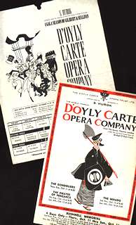 Hurok presents D'Oyly Carte handbills