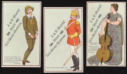 J. and P. Coats advertising cards