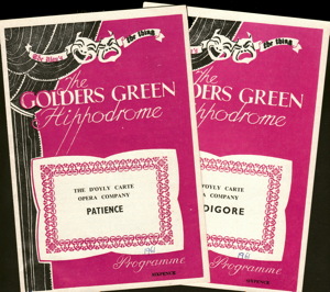 1961 Golders Green programs