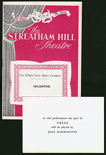 Streatham Hill Theatre 1957, with indulgence