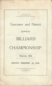 Lancaster and District Open Billiard Championship