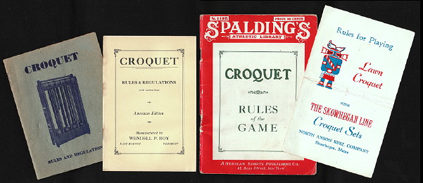 Croquet - Books and booklets of rules, laws and regulations